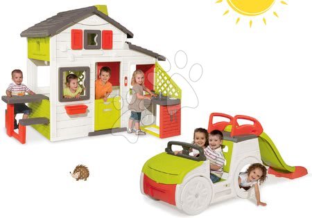 Kućice s penjalicom - Set kućica Prijatelja Smoby