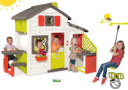 Domki z huśtawką - Zestaw domek Przyjaciół Smoby - 13