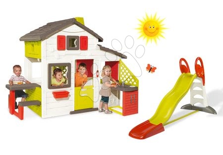 Domečky se skluzavkou - Set domeček Přátel Smoby - 42