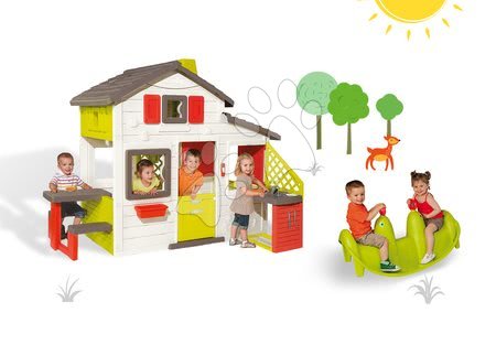 Domečky s houpačkou - Set domeček Přátel Smoby - 26