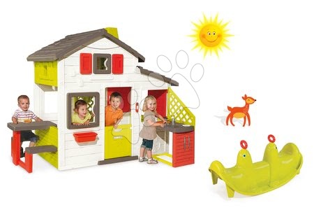 Domečky s houpačkou - Set domeček Přátel Smoby - 28