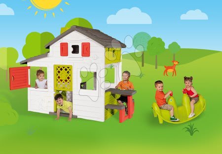 Domečky s houpačkou - Set domeček Přátel Smoby - 24