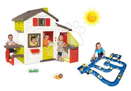 Spielhäuser mit Wasserrutsche - Set Häuschen Smobys Freunde - 27