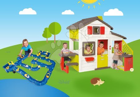 Spielhäuser mit Wasserrutsche - Set Häuschen Smobys Freunde - 26
