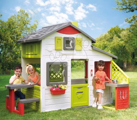 Baue Dein eigenes Haus - Spielhaus der Freunde mit einer geräumigen Küche Neo Friends House Smoby_1