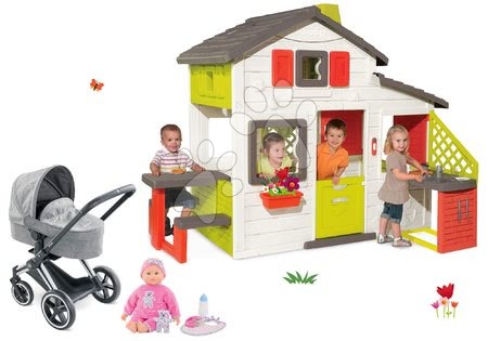 Domki zestawy - Zestaw domek Przyjaciół Smoby - 60