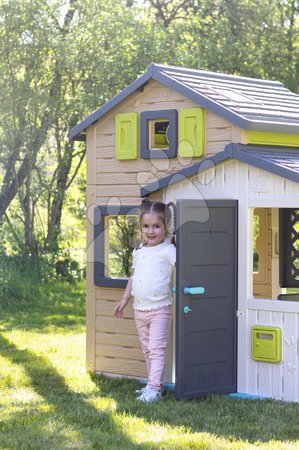 Kleine Spielhäuser für Kinder - Set Spielhaus der Freunde mit Küche in eleganten Farben Friends House Evo Spielhaus Smoby  - 15