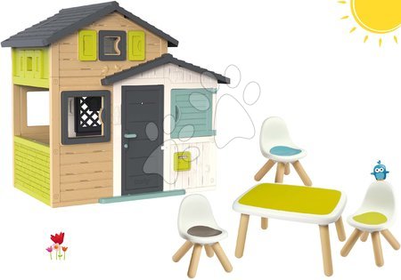 Cabanes avec meubles - Set de maison Friends avec coin salon dans le jardin aux couleurs élégantes Friends House Evo Playhouse Smoby - 46