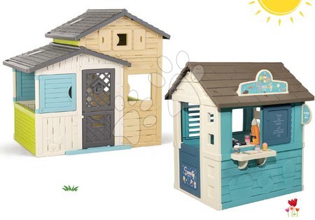 Domečky sety - Set domeček Přátele s bufetem v elegantních barvách Friends House Evo Playhouse Smoby - 39