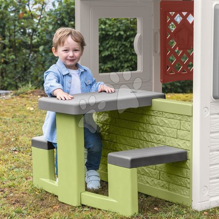 Spielhäuser Friends House Smoby - Spielhaus mit großem Garten Friends House DeLuxe Life Smoby - 4