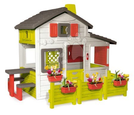 Hračky pro děti od 3 do 6 let - Domeček Friends House Smoby s plotem