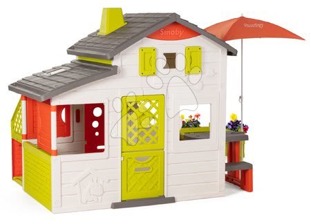 Jucării pentru copilași de la 3 la 6 ani - Neo Friends House DeLuxe Smoby și un centru comercial cu un restaurant_1