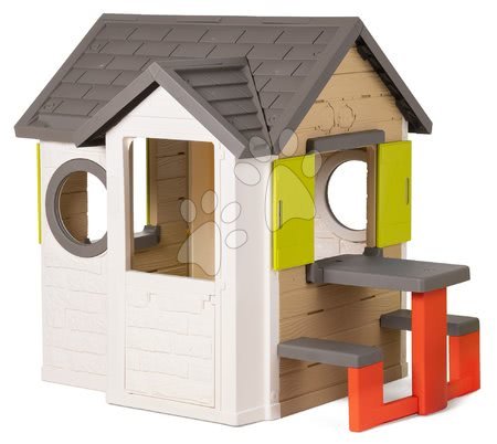 Cabanes avec toboggan pour enfants - Maisonnette My House Smoby - 3