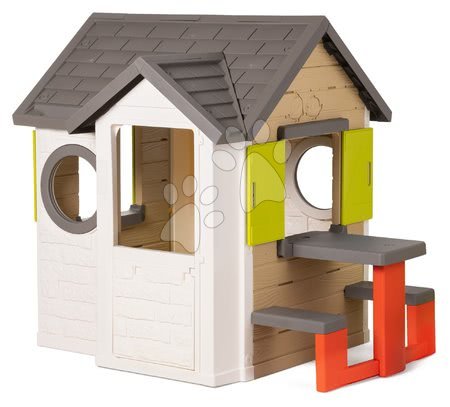 Cabanes avec toboggan pour enfants - Maisonnette Smoby My House - 3