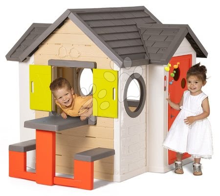 Cabanes avec toboggan pour enfants - Maisonnette Smoby My House - 5