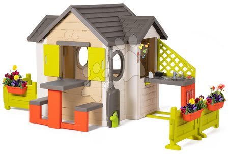 Kerti játszóházak bútorral  - Házikó My Neo House DeLuxe Smoby XL bővített változat_1