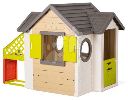Kleine Spielhäuser für Kinder - Spielhaus, natur My New House Smoby - 2