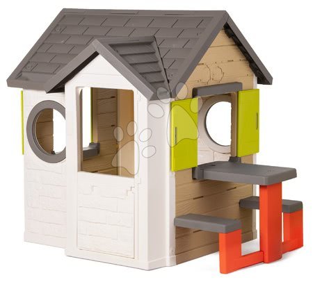 Kleine Spielhäuser für Kinder - Spielhaus, natur My New House Smoby - 4
