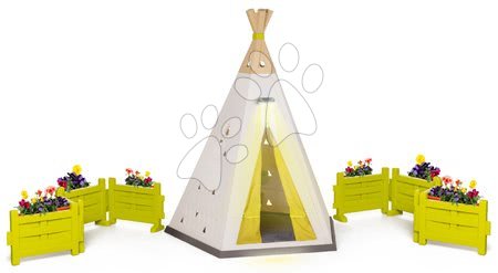 Hračky pre deti od 2 do 3 rokov - Stan prírodný Indoor&Outdoor Teepee Evolutive Smoby