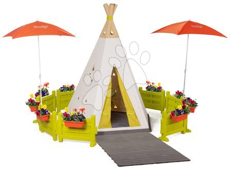 Hračky pro děti od 2 do 3 let - Stan přírodní Indoor&Outdoor Teepee Evolutive Smoby