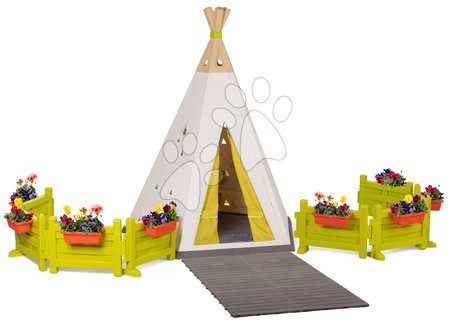 Igračke za djecu od 2 do 3 godine - Prirodni šator Indoor&Outdoor Teepee Evolutive Smoby