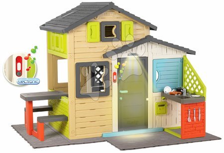Speciálně jen u nás - Domeček Přátel s posezením pod lampou na podlaze v elegantních barvách Friends House Evo Playhouse Smoby - 6