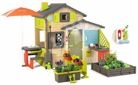Speziell nur bei uns  - Spielhaus der Freunde mit kompletter Ausstattung in eleganten Farben Friends House Evo Playhouse Smoby - 9