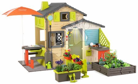 Ekskluzivno kod nas - Kućica Prijatelja na podlozi s kompletnom opremom u elegantnim bojama Friends House Evo Playhouse Smoby