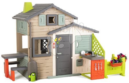  | Strana 4 - Domeček Přátel ekologický se zahrádkou u kuchyňky v přírodních barvách Friends House Evo Playhouse Green Smoby