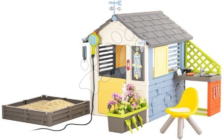 Hračky pro děti od 2 do 3 let - Domeček meteorologická stanice se sprchou na zahradě Čtyři roční období 4 Seasons Playhouse Smoby