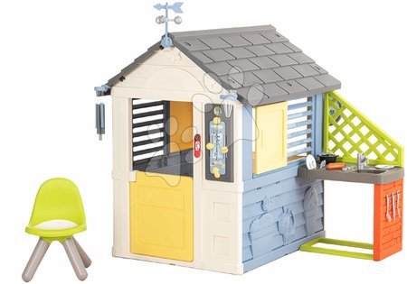 Otroške hišice - Domček meteorološka postaja z letno kuhinjo Štiri letne čase 4 Seasons Playhouse Smoby