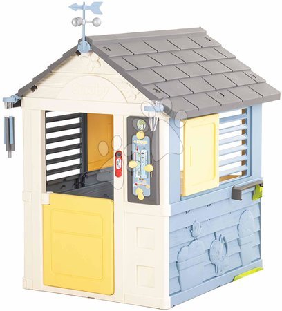 Otroške hišice - Domček meteorološka postaja z elektronskim zvončkom Štiri letni časi 4 Seasons Playhouse Smoby