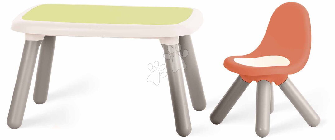 Dječji vrtni namještaj - Stol za djecu s žutom stolicom Kid Table Smoby