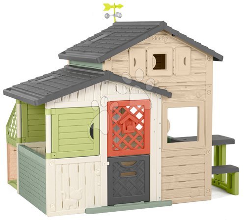 Speziell nur bei uns  | Seite 3 - Spielhaus der Freunde Evo Grün Smoby mit ökologischer Gartendusche in natürlichen Braun-Tönen_1
