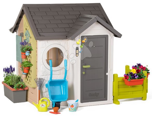 Kleine Spielhäuser für Kinder | Seite 3 - Gartenhaus für Gärtner mit Werkzeug Garden House Life Smoby