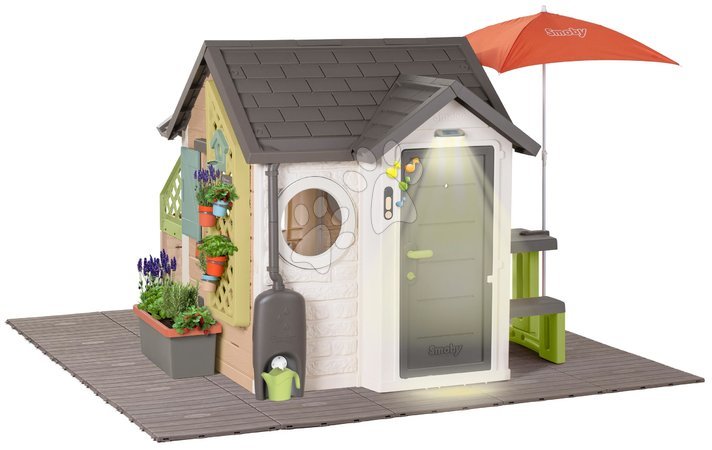 Kleine Spielhäuser für Kinder - Gartenhaus für Gärtner mit Boden Garden House Life Smoby