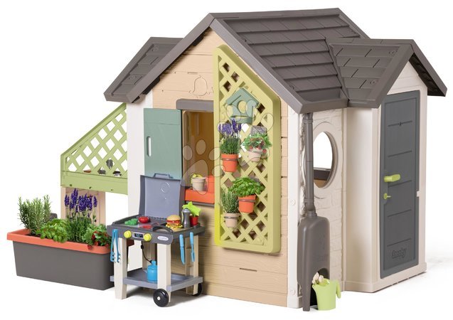 Spielhaus-Sets für Kinder - Haus für den Gärtner mit Hamburgergrill Garden House Life Smoby