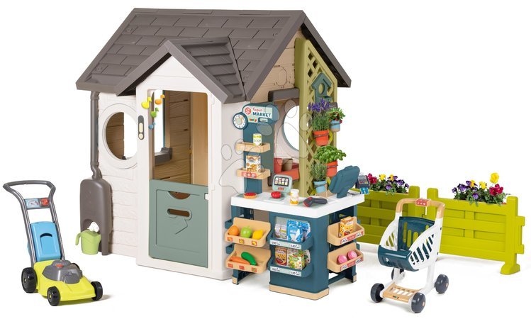 Sets vom Hersteller Smoby | Seite 8 - Das Häuschen für den Gärtner mit Blumentöpfen und dem Geschäft Garden House Life Smoby