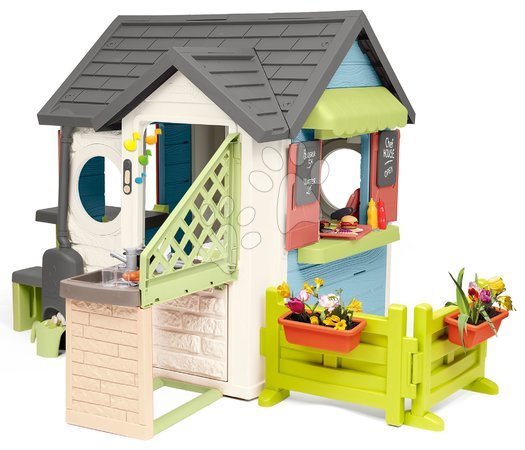 Plastikspielhäuser für Kinder | Seite 6 - Spielhaus mit Restaurant und Geschäft Chef House Life Smoby