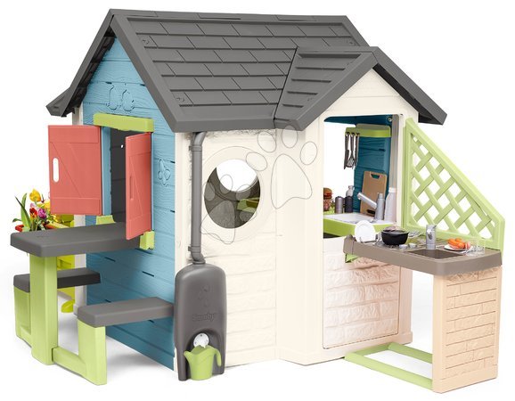 Plastikspielhäuser für Kinder | Seite 6 - Spielhaus mit Restaurant und Geschäft Chef House Life Smoby_1
