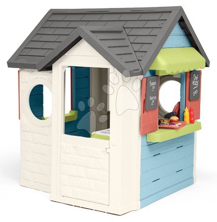 Plastikspielhäuser für Kinder | Seite 6 - Spielhaus mit Gartenrestaurant Chef House DeLuxe Smoby_1