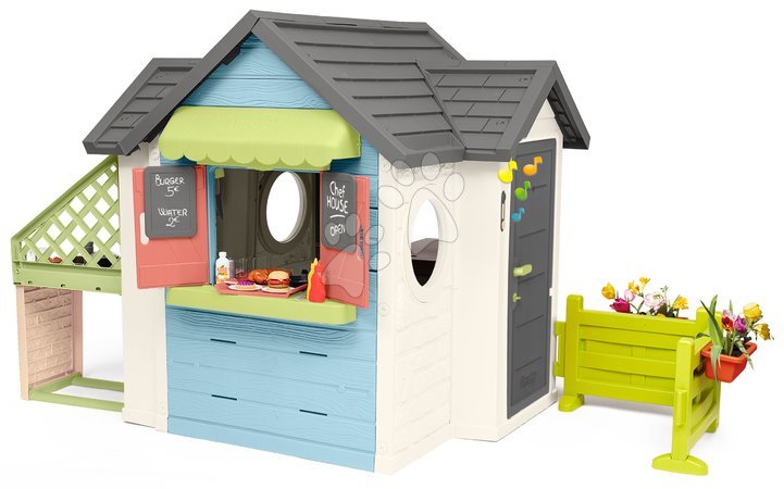 Speziell nur bei uns  - Spielhaus mit Gartenrestaurant und Sitzgelegenheiten Chef House Life Smoby - 3
