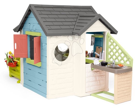 Spielhäuser für Kinder - Garten-Spielhaus mit Restaurant und Außenküche Chef House Life von Smoby - 2