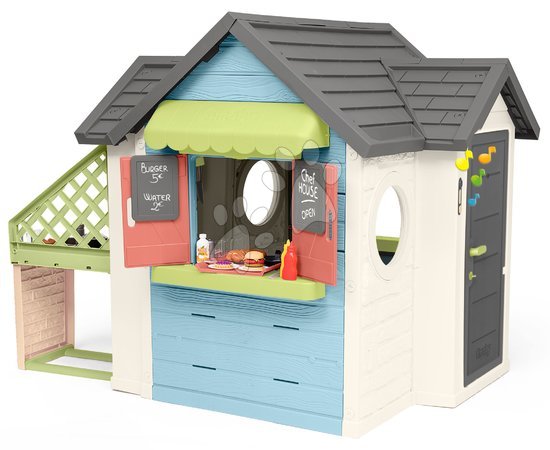 Plastikspielhäuser für Kinder | Seite 6 - Spielhaus mit Restaurant und Geschäft mit Klingel Chef House Life Smoby