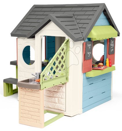 Spielhäuser für Kinder - Spielhaus mit Geschäft und Restaurant mit Tisch Chef House Life Smoby - 2