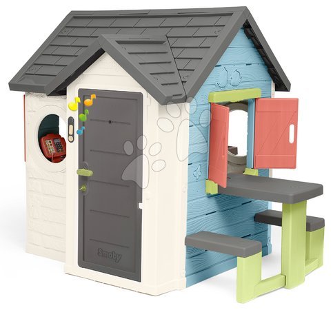 Spielhäuser für Kinder - Spielhaus mit Geschäft und Restaurant mit Tisch Chef House Life Smoby - 3