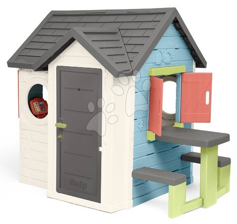 Spielhäuser für Kinder - Spielhaus mit Geschäft und Restaurant mit Stuhl Chef House Life Smoby - 3