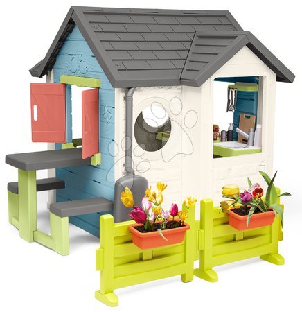 Plastikspielhäuser für Kinder | Seite 6 - Spielhaus mit Restaurant, Grill und Geschäft Chef House Life Smoby_1