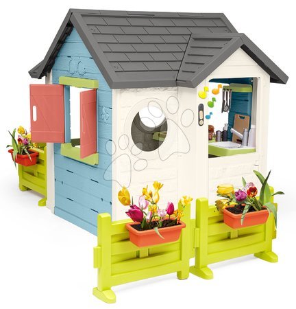 Spielhäuser für Kinder - Haus mit Restaurant und Geschäft mit zwei Gärten Chef House Life Smoby - 3