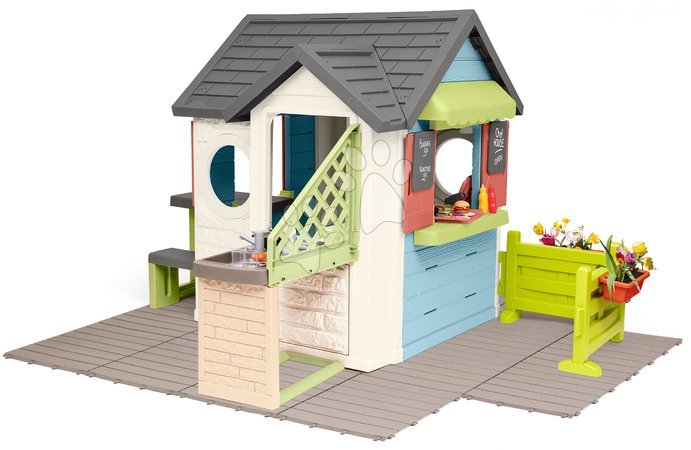 Spielhäuser für Kinder - Spielhaus mit Restaurant und Geschäft mit Boden Chef House Life Smoby - 3